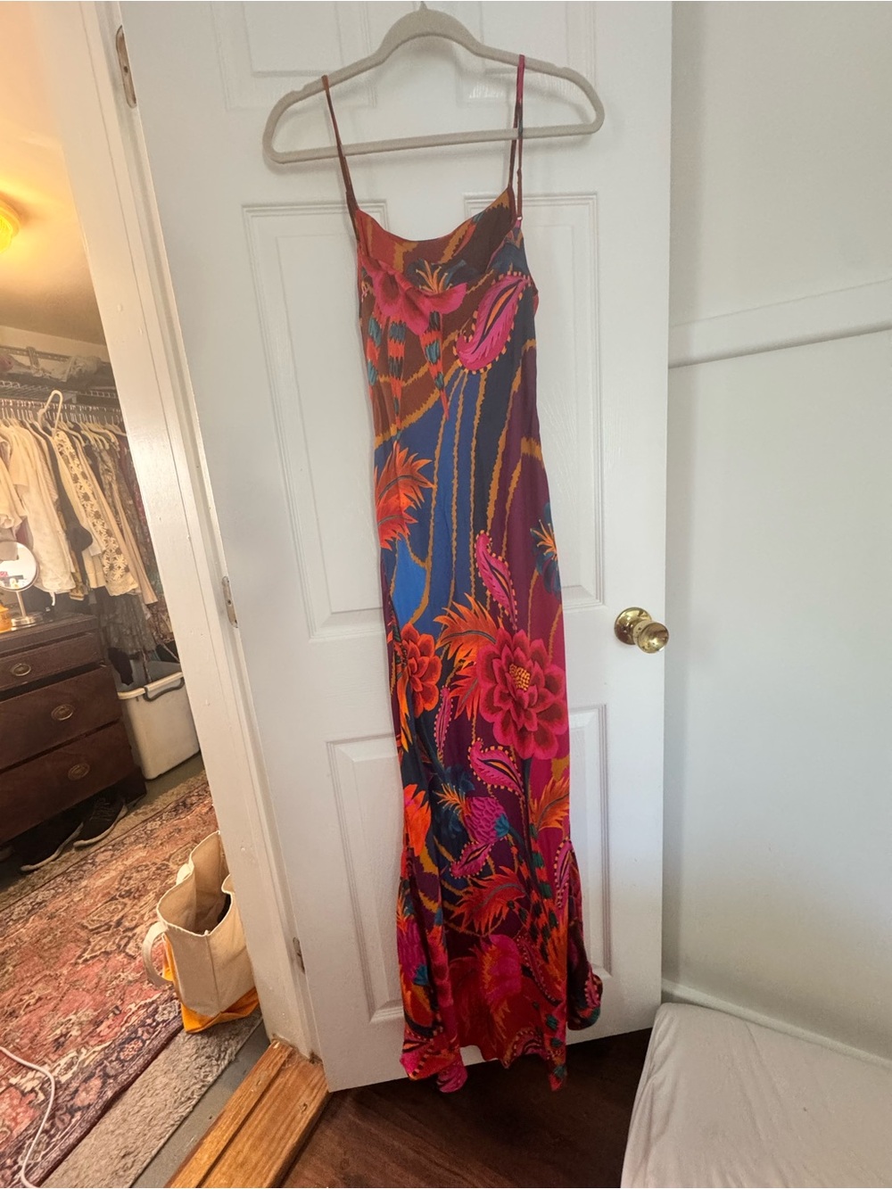 FARM Rio Vintage Wave Multicolor Lenzing™ Ecovero™ Viscose Maxi Dress - Picture 8 of 11